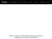 Tablet Screenshot of christinme-international.com